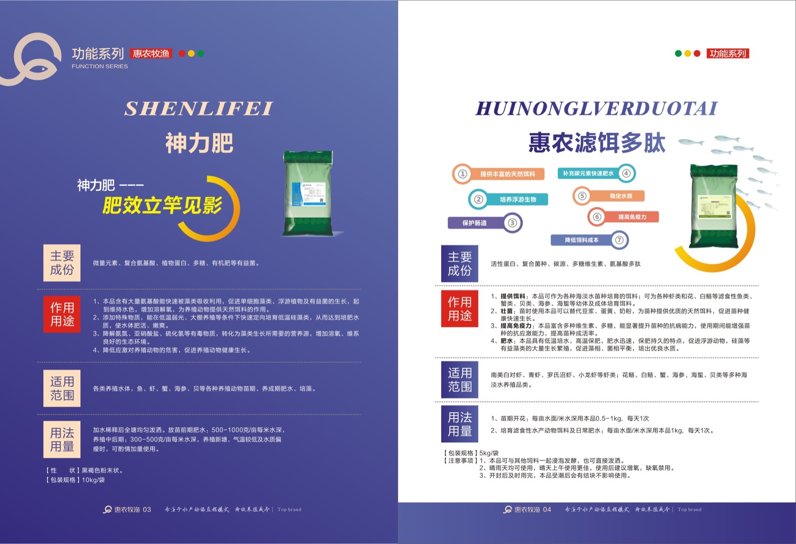 Super concentrated fertilizer water granules brochure page